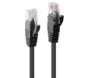 Lindy Patchkabel Cat6 U/UTP schwarz 0,5 m / Patchkabel / CAT6 / U/UTP / RJ-45