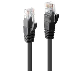 Lindy schwarz / Netzwerkkabel / Cat6 U/UTP / RJ-45 / 5 m