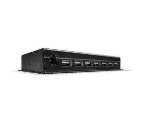 Lindy Black / USB-Hub / 7 Anschlüsse / USB 2.0 / Metallgehäuse