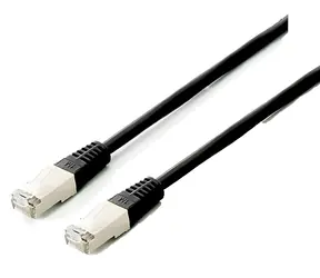 Equip Cat6a Platinum schwarz / Patchkabel / S/FTP / 1 m / RJ-45 / LSZH / PoE
