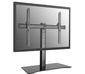 Schwarzer Equip -TV-Ständer / 32-55 Zoll / VESA 600x400 / Tragkraft 40 kg