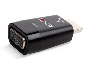 Lindy HDMI-zu-VGA-Adapter, schwarz / 1920×1200 px / 60 Hz