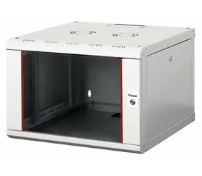 Equip Pro Mount hellgrau / Wandmontage-Rack / 19" / 7U / 600x600 mm / passive Kühlung / Glastür