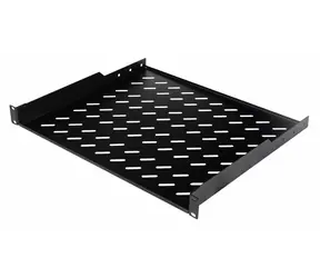 19" Equip , massiv schwarz / 1 HE / Tiefe 40 cm