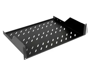 Equip 19" schwarz / Rackablage / 2 HE / Tiefe 35 cm