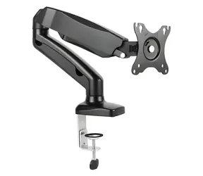 Schwarzer Equip für den Schreibtisch / 17"-32" / bis zu 9 kg / 180° drehbar / Gasfeder