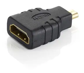 Equip -HDMI-zu-HDMI-Adapter mit vergoldeten Anschlüssen (schwarz)