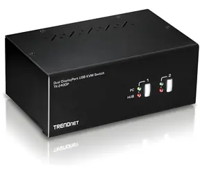 Trendnet TK-240DP / KVM-Switch / DisplayPort 1.2 / 4K UHD / USB-Hub / Audio