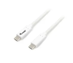 Equip: Weiß / USB-C-auf-USB-C-Kabel / USB 3.2 Gen 1 / PD 60 W / 0,5 m