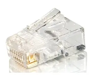 Equip mit RJ45 Cat5e transparentem Stecker / ungeschirmten, vergoldeten Kontakten / 100 Stück.