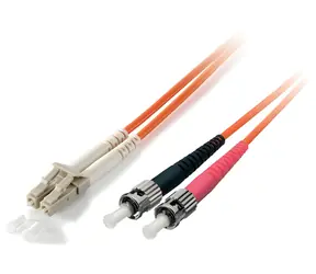 LC-ST- Equip / Optisches Patchkabel / OS2 Singlemode / Duplex / 1 m / gelb