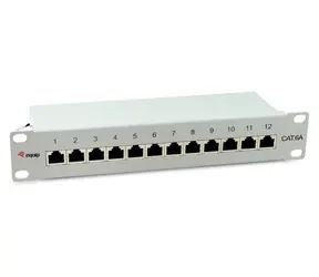 Equip 326523 grau / Patchpanel / 10" / 12x RJ45 / Cat6a geschirmt / 1 HE