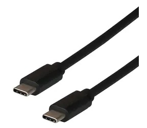 EFB USB-C - USB-C-Kabel, 1 m, schwarz / Kabel / USB 2.0 / 480 Mbit/s / 3 A