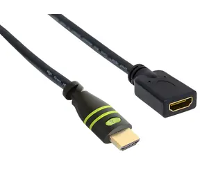 Techly ICOC-HDMI-4-EXT075 schwarz / HDMI-Verlängerungskabel / mit Ethernet / 4K 30 Hz / 7,5 m