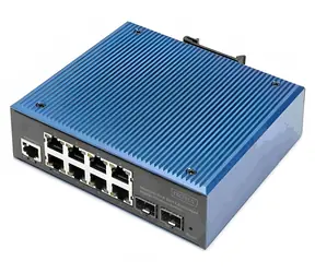 Digitus DN-651157 / Switch / L2 Managed / 8x Gigabit RJ45 + 2x SFP / PoE / DIN-Schiene