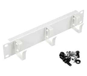 Equip EZMR-10-G weiß / Rack-Kabelring / 10" / 1U / Metall