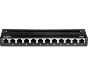 Trendnet TC-P12C6AS schwarz / Patchpanel / 12 Ports / Cat6a geschirmt / 10" / 0,5 HE