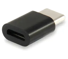 Equip USB-C - Micro-USB, schwarz / reduziert / Aluminiumgehäuse