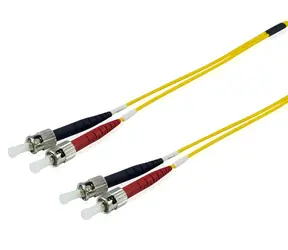 Equip ST/ST gelbes optisches Patchkabel / Singlemode OS2 / Duplex / 10 m