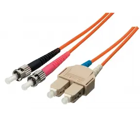 Equip ST/SC gelb / Optisches Patchkabel / Singlemode Duplex OS2 / 2 m / LSZH