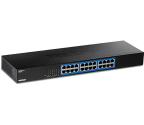 Trendnet TEG-S25 / Switch / 24- Port / 10/100/1000 Mbit/s / 48 Gbit/s / lüfterlos / 19"-Rack