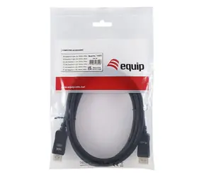 Equip: DisplayPort 2.1 schwarz / DisplayPort-Videokabel / 16K/60Hz / 2 m / vergoldete Anschlüsse