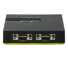 LevelOne KVM-0222 schwarz / KVM-Switch / 2 Ports / USB / VGA / 2048x1536