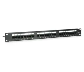 Equip mit 24 Ports Cat6 / Patchpanel / RJ-45 / UTP / 1U / 19"