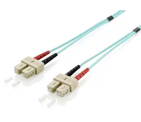 Equip SC-SC OM3 1 m türkis / Patchkabel / Multimode / Duplex / LSZH