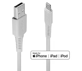 Lindy USB-A - Lightning-Kabel, weiß / Datenkabel / 1 m / USB 2.0 / MFi-zertifiziert