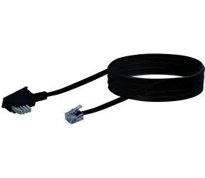 Schwaiger TAE-N-RJ11 schwarz / Telefonkabel / 6P4C / 6 m