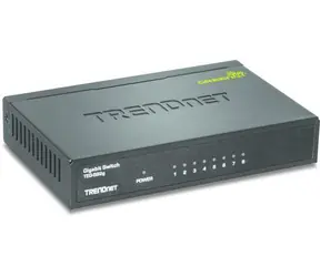 Trendnet Switch 8x Gigabit Metal / Switch / 10/100/1000 Mbit/s / Unmanaged / 16 Gbit/s / GREENnet