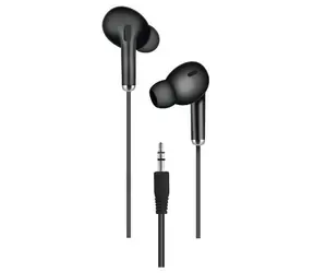 2GO In-Ear-Stereo-Kopfhörer, schwarz / In-Ear-Kopfhörer / kabelgebunden / 3,5-mm-Klinkenstecker