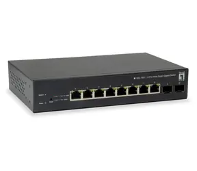 LevelOne GEP-1051 / Switch / 8x Gigabit PoE+ (70 W) / 2x SFP / Web SMART / L2/L3/L4 Managed