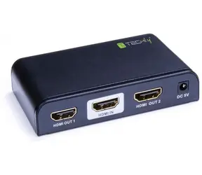Techly Schwarz / HDMI-Splitter / 1x Eingang / 2x Ausgang / 4K 30 Hz / HDCP 2.0