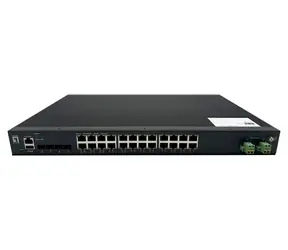 LevelOne IXP-2871 / Industrieller Managed Switch / 24x GbE PoE+ / 4X SFP+ / 370W PoE / L2+