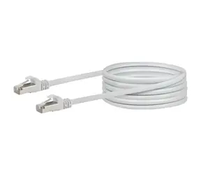 Schwaiger weißes Netzwerkkabel / Cat6 / S/FTP / RJ-45 / 20 m