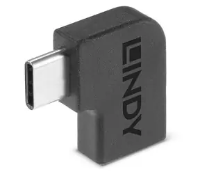 Lindy USB-C 90° schwarz / Adapter / USB-C - USB-C / USB 3.2 Gen 2x2 / 20 Gbit/s