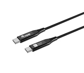 Equip: Schwarz / USB-C-Kabel / USB 4.0 40 Gbit/s / PD 240 W / 1,2 m / DisplayPort 8K