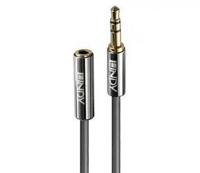 Lindy Cromo anthrazit / Audiokabel / Verlängerung / 3,5-mm-Klinkenstecker / 2 m