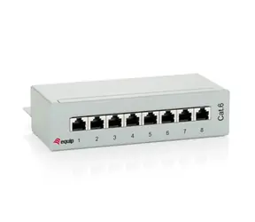 Graue Equip / Patchpanel / 8 Ports / Cat6 / 250 MHz / Desktop