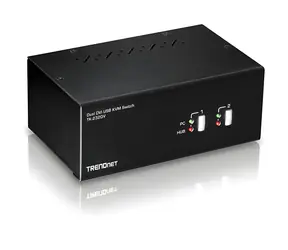 Trendnet TK-232DV / KVM-Switch / 2- Port / DVI-I / USB-Hub / Audio