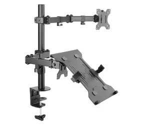 Schwarzer Monitor- und Laptop- Equip / 13"-32" / Tragkraft 16 kg / VESA 100x100