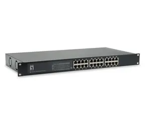 LevelOne GEP-2421 / Switch / 24x PoE+ Gigabit / 150 W / Unmanaged / 19"