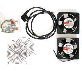 Xtendlan Lüftungseinheit / 19 Zoll / 2 x 120 mm Lüfter / Netzkabel