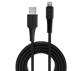 Lindy Schwarz / Kabel / USB-A auf Lightning / 1 m / MFi