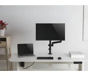 Equip black / Tischmonitorhalterung / 17"-32" / Tragkraft 9 kg / neigbar, drehbar / VESA 100×100