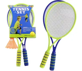 Badminton-Schlägerset mit Ball und Korb / Badminton / 56,5 cm / ab 3 Jahren