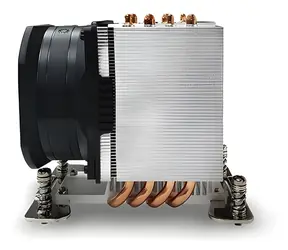 Inter-tech A-55 / Aktiver CPU-Kühler / AMD SP6-Sockel / 4X Heatpipes / TDP 225 W / 8-cm-Lüfter / Schwarz