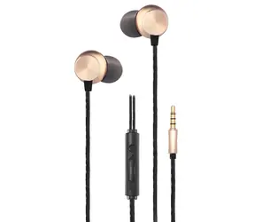 2GO Deluxe Schwarz/Gold / Kopfhörer / In-Ear / Mikrofon / 3,5-mm-Klinkenstecker